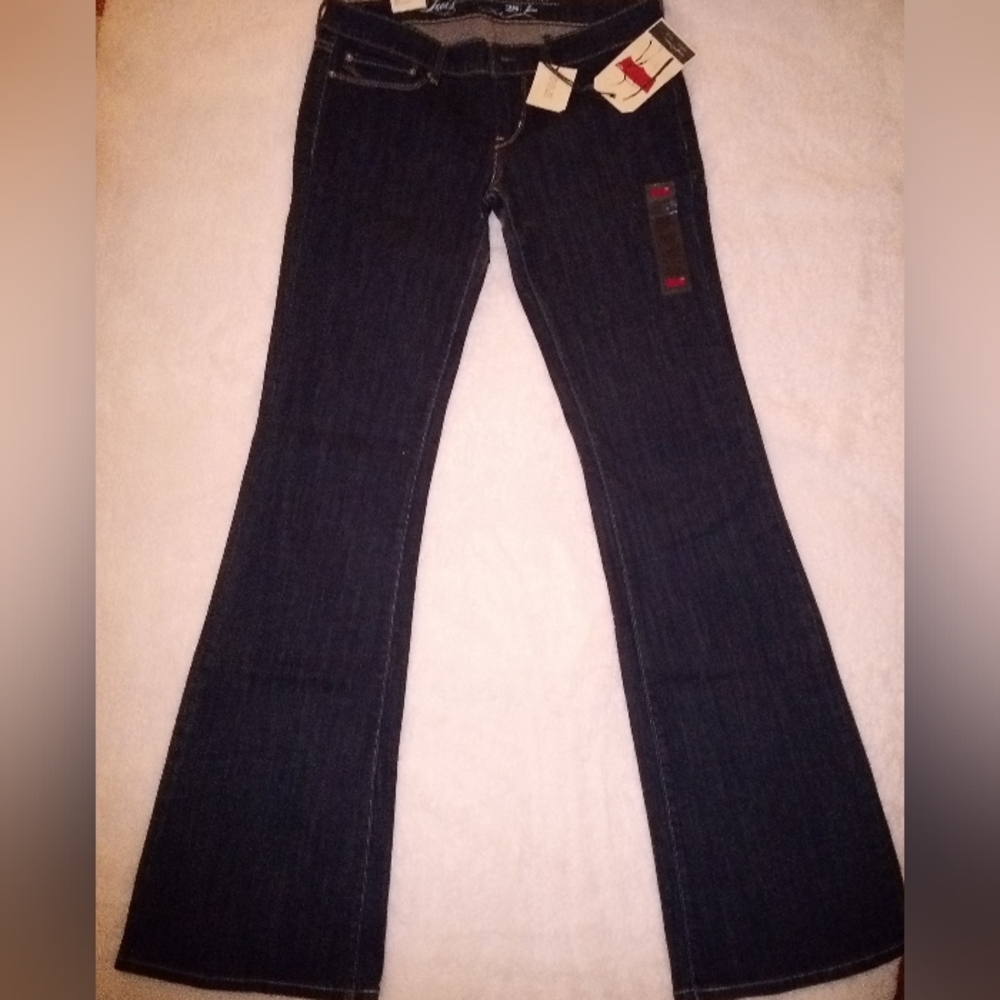 Levi's Women's Deep Blue Flare Jeans